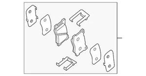 Genuine Hyundai Brake Pads Front 58101-J5A51 - Picture 1 of 2