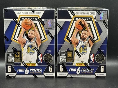 2 - 2024-25 Panini Mosaico Baloncesto Caja Bláster Sellada de Fábrica Nuevo 6 Paquetes por Foto 1 de 4