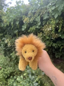 Jellycat Tiny Smudge Lion Plush Rare & Retired - Picture 1 of 17