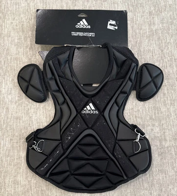 Adidas Pro Series Catchers 16” Protector de pecho 2.0 S99092 negro venta al por menor $140 NUEVO Foto 1 de 4
