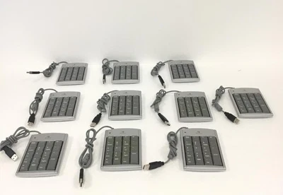 10x TARGUS PAUK10U USB Interface Numeric Keypad Silver, WORKING, FREE SHIP , QTY - Image 1 of 4