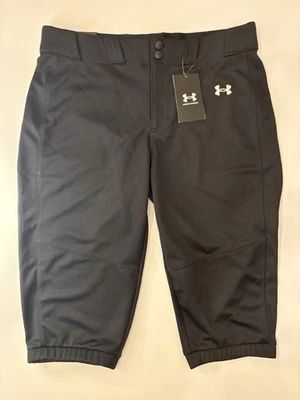 Pantalones de softbol Under Armour utilitarios niñas jóvenes XL negros recortados nuevos con etiquetas Foto 1 de 4