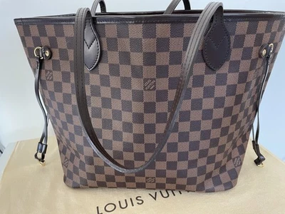 Bolso de Mano Louis Vuitton Neverfull MM Damier Level Rojo Interior Auténtico Cartera LV Foto 1 de 4