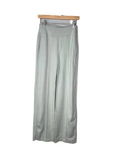 Athleta Size 2 East bound Pull On Comfort Pants Pale Sage Green Ponte Fabric - Picture 1 of 4