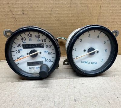 Speedometer and Tachometer Fits 87-91 WRANGLER 4.2L Speedo Tach OEM YJ Factory - Image 1 of 4