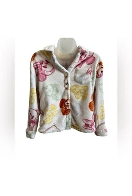 Disney 100 Kids Fleece Jacket Ivory with MultiColored Disney Characters - Image 1 of 4