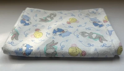 Manta de recepción de franela de algodón Y2K Baby Looney Tunes - Bugs Piolín Silvestre Foto 1 de 4