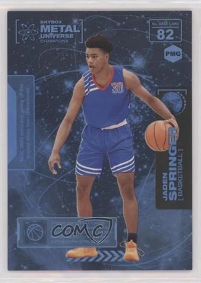 2021 Skybox Metal Universe Champions PMG Blue /25 Jaden Springer #82 Rookie RC - Image 1 of 2