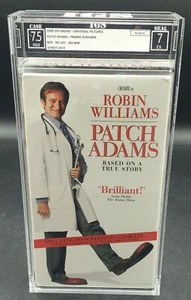 Promo Screener IGS 1999 7.5-7 PATCH ADAMS VHS GRADED MOVIE CGC VGA - Picture 1 of 3