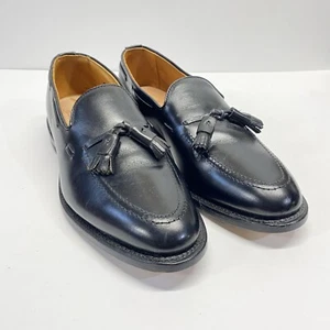 Allen Edmonds schwarz Grayson 9 B Herren Slipper Quaste Schuh hergestellt in den USA - Bild 1 von 5