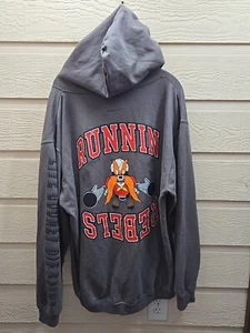 B Wood NYC UNLV Chest Logo-NOLUV "RUNNIN REBELS"- Back SZ XL Hoodie made In USA - Picture 1 of 10