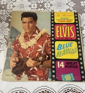 Elvis Presley Blue Hawaii  Movie Soundtrack Vintage Vinyl LP Record Great Hits - Picture 1 of 8