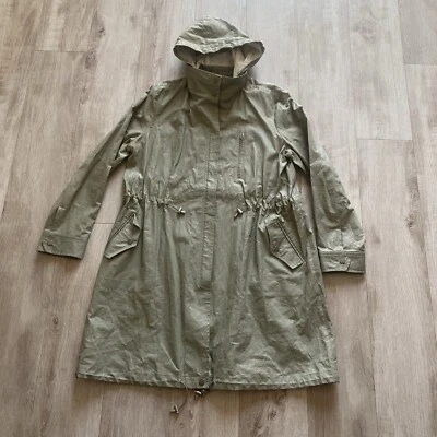 Chaqueta de lluvia Peruvian Connection verde esquisto Newport con capucha anorak para mujer talla L Foto 1 de 4