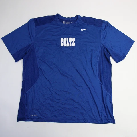 Indianapolis Colts Nike NFL On Field Apparel Dri-Fit Short Sleeve Shirt Men's Cover