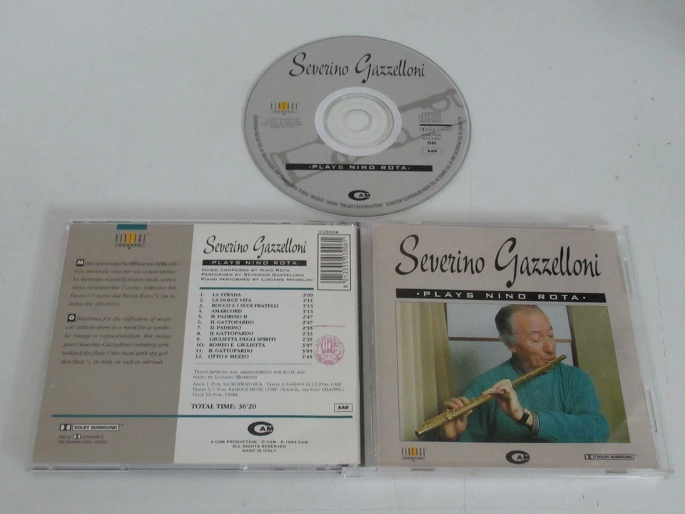 SEVERINO GAZZELLONI/PLAYS NINO ROTA(CAM CVS006)CD ALBUM - Bild 1 von 3