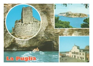 Postcard 4x6 Italy Puglia Multi Image Giants Tower Padre Pio Shrine - Picture 1 of 2