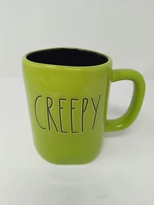 RAE DUNN Halloween "Creepy" Green w/Black Mug By Magenta Artisan Collection NEW - Picture 1 of 1