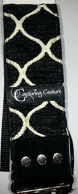 New Capturing Couture Premium Camera Strap Plaza Black 2.0" SLR20-PLBK USA - Image 1 of 3