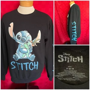 NEW Disney Stitch Sweatshirt Fleece Lilo Size Medium Walt World Land Cartoon - Picture 1 of 10