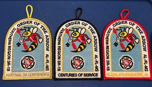 2015  SR-1B Set NLS, NOAC, 100th Ann 3 Patch Set Sold At Conclave - Picture 1 of 4