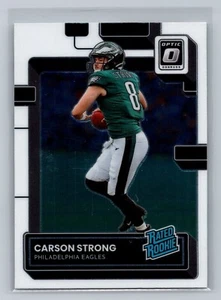 Carosn Strong 2022 Donruss Optic Football Rated Rookie #211 Eagles - Picture 1 of 2
