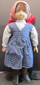 Vintage 20" Vinyl Stoff Schweizer Heidi Ott Sammler Spielpuppe Amer Girl Typ 1970er - Bild 1 von 9