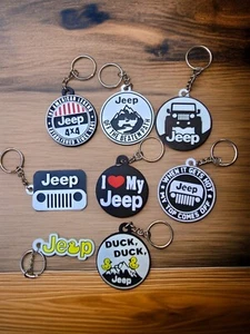 Jeep Keychain - 3D Printed Accessory for Car Lovers - Durable and Stylish Gift - Picture 1 of 17
