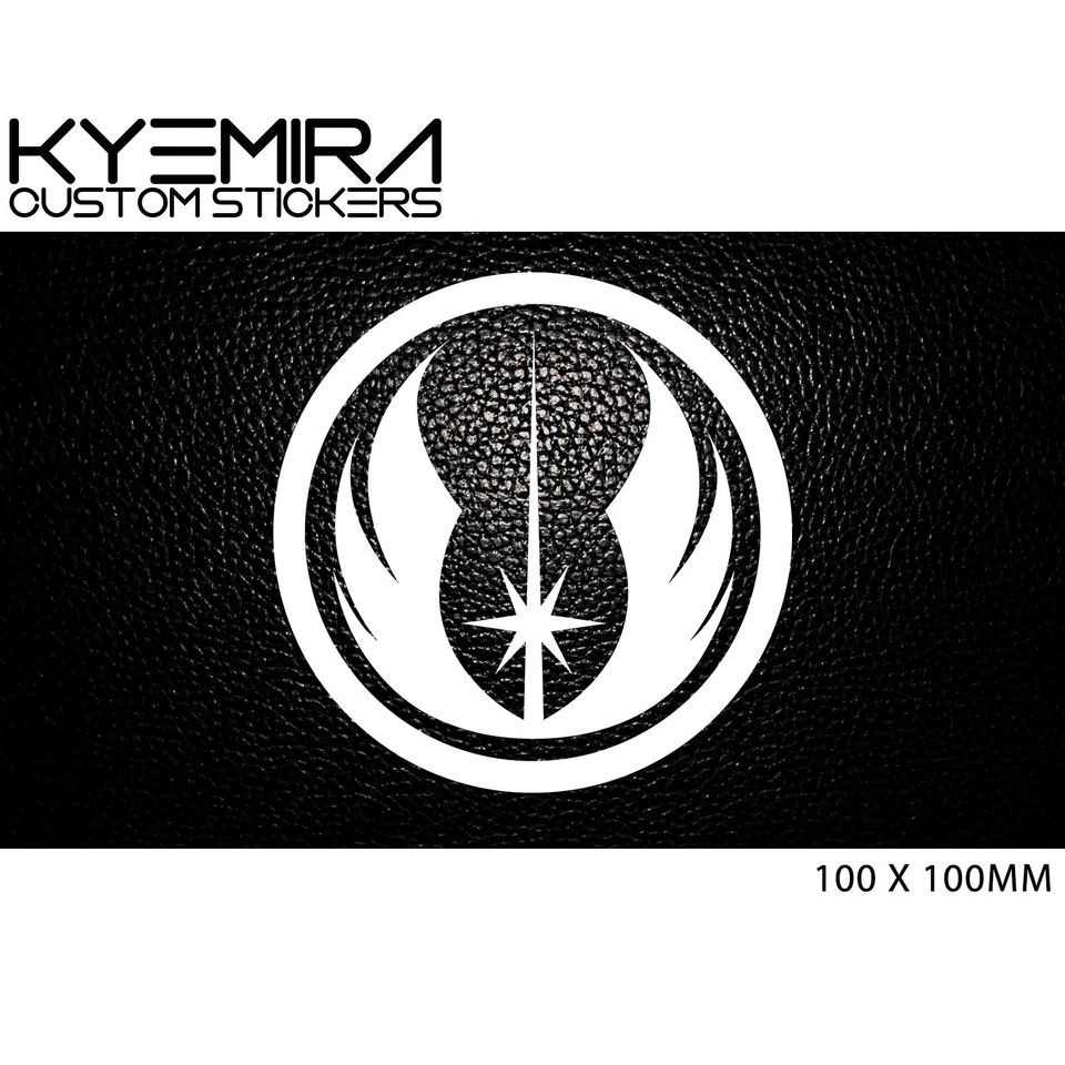 Star wars Jedi Order 100mm Vinyl Decal/Sticker Select your own colour KCS - Image 1 of 1