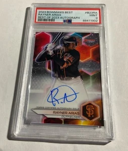 2023 Bowman's Best Rayner Arias Best of 2023 Auto PSA 9 MINT 💰 - Picture 1 of 2