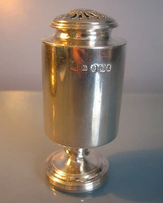  Georgian silver drum  dated 1809 George III pepper pot - Image 1 of 4