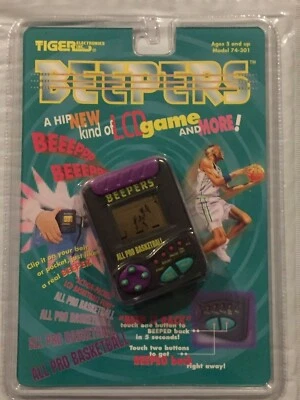 Tiger Electronics BEEPERS ALL PRO BASKETBALL LCD Handheld Game 1996 NEW SEALED  - Image 1 of 2