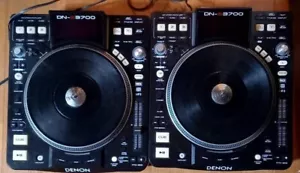 Par de tocadiscos Denon DN-S3700 medios de audio digital CDJ DJ USB MIDI reproductor probado - Imagen 1 de 8