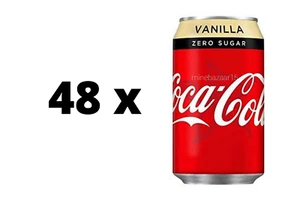 Coco Cola Vanilla Zero Sugar Can 48x330ml - Price Marked on Can - Picture 1 of 1