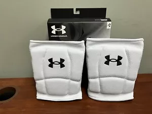 Under Amour 3.0 White Volleyball Knee Pads Size Medium - Picture 1 of 4