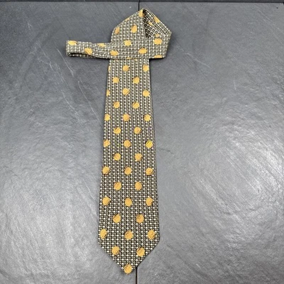 Stafford Options Gold Circles Abstract Mens Tie 100% Silk 58 x 3.75 Necktie - Image 1 of 4