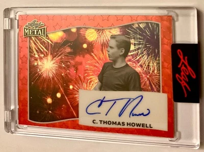 C THOMAS HOWELL 1/1 STAY GOLD PONYBOY AUTÓGRAFO AUTOMÁTICO como LEAF METAL pop century Foto 1 de 2
