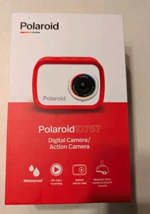 Polaroid iD757 Lifestyle Sport Action HD Waterproof Camera Red White Tested - Picture 1 of 9