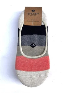 SPERRY No Show Socks 3 Pair Oatmeal 5-10 Liner - Picture 1 of 5