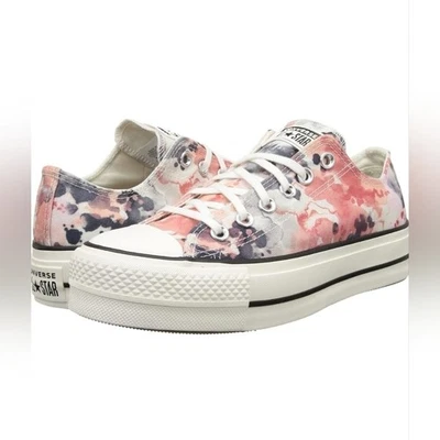 Zapatillas de plataforma Converse CTAS Lift Ox rosa y blanco talla 8,5 para mujer Foto 1 de 4