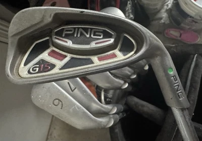 Ping G15 Black Dot Iron Set 5-9 &UW Stiff Flex Steel Shafts Right Handed - Image 1 of 4