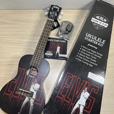 Kala Elvis Signature Series Viva Las Vegas Concert Ukulele Pack  - Image 1 of 4
