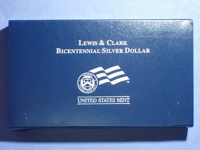2004-P Lewis & Clark Proof Commemorative Silver Dollar  OGP - Image 1 of 4