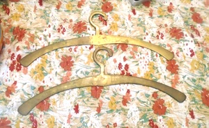 Vintage Brass/Metal Clothing Hangers, Set of 2 - Picture 1 of 3