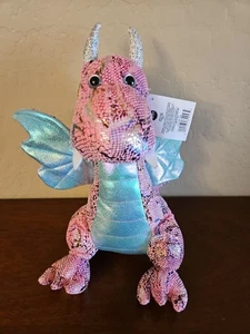 Hug Fun Metallischer Dinosaurier Plüsch DRACHE 15 Zoll Stofftier - Bild 1 von 3