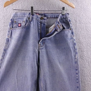 Vintage Chaps Ralph Lauren Mens 31X34 Light Wash Straight Leg Denim Jeans - Picture 1 of 8