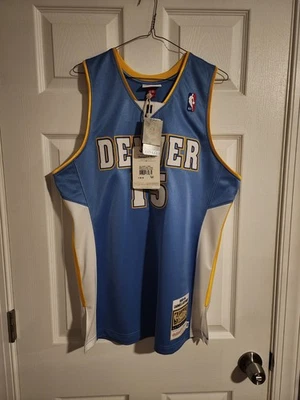 100% Authentic Mitchell & Ness Carmelo Anthony 03/04 Nuggets Jersey Sz 40 Medium - Image 1 of 4