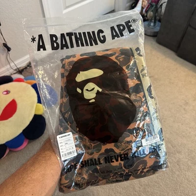 A Bathing Ape BAPE x MCM Camo Sweatpants Brown Slim Fit Men Size S Japan Release - Image 1 of 4