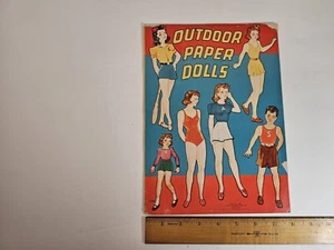 Outdoor Paper Dolls • Paper Dolls • ungeschnitten ungelocht • 1941 • Saalfield Pub. Co - Bild 1 von 5