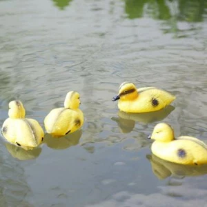 Pack-4 Floating Duck Ducklings Garden Ornaments for Garden Park Pool Fish Pond - Picture 1 of 12
