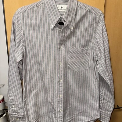 MIKKEL Rude Shirt Small Stripe Long Sleeve Skinhead Mod SuedeHead 36” - Image 1 of 4